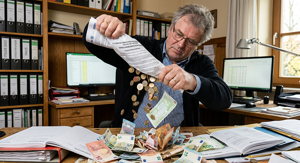 Modellrechnung Versicherung: Die Zahl kann nicht eintreten